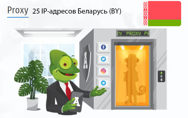 25 прокси оптом Belarus (by) Стоимость 25 пакетных прокси Беларусь (BY)